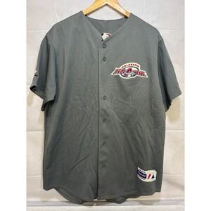 Colorado Avalanche Majestic Men's NHL Hockey Jersey Gray Baseball Short Sleeve